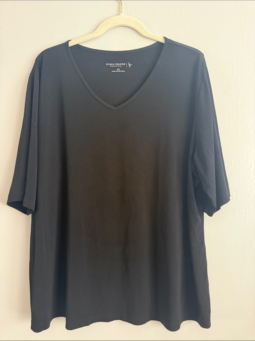 Black Susan Graver T-shirt, size 2X
